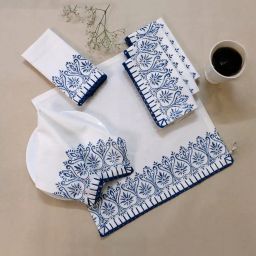design gaatha home living Set of 6 Block Print Table Napkins image 3