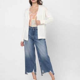 vero moda Ribbed Front-Open Cardigan image 4