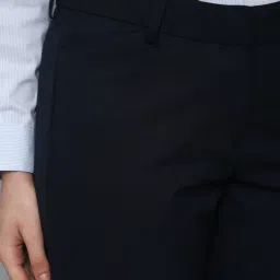 allen solly Flat-Front Trousers with Insert Pockets image 5