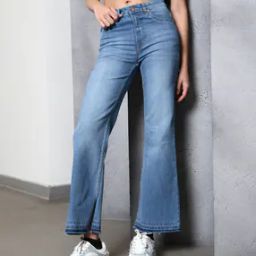 Shein Ankle Length Fixed Waist Frayed Hem Jeans-image-78