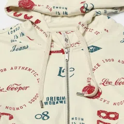 lee cooper Women Graphic Print Regular Fit Hoodie image 5