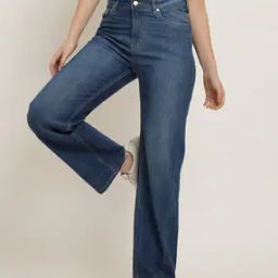 Shein High Rise Full Length Straight Jeans With Pockets-image-62