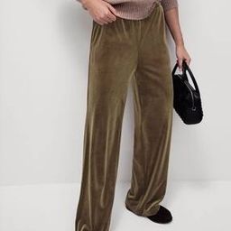 Women Wide Track Pants with Insert Pockets-picture-1