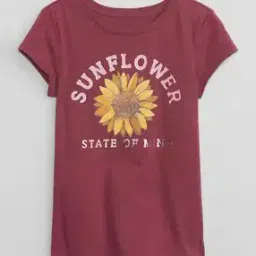 gap kids Floral Print Crew-Neck T-Shirt-picture-48