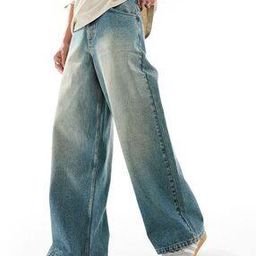asos design Heavily Washed Super Baggy Fit Jeans-picture-41