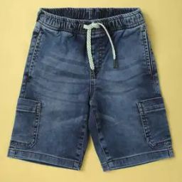 Mid-Wash Shorts with Insert Pockets-image-2