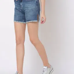 City Shorts with Frayed Hems-picture-24