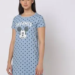 Mickey Mouse Print T-Shirt Dress-picture-42