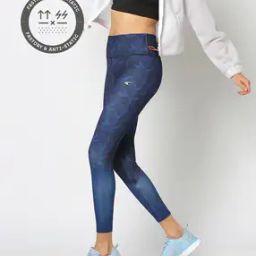 Women Leaf Print Training Leggings-image-39