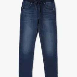 Boys Light-Wash Slim Fit Jeans-image-99