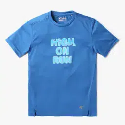 Boys Typographic Print Running Crew-Neck T-Shirt-image-21