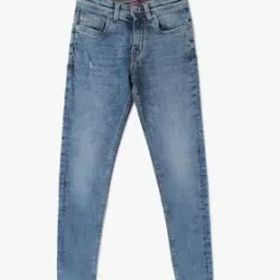 Boys Heavily Washed Distressed Skinny Fit Jeans-picture-13
