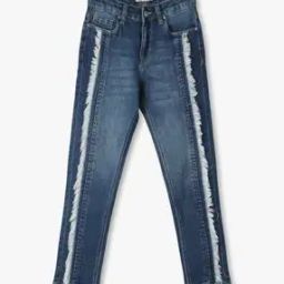 Girls Lightly Washed Skinny Fit Jeans-image-44