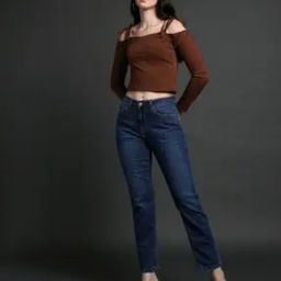 Women Light-Wash Straight Fit Jeans-image-41