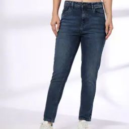 Women Stone-Wash Slim Fit Jeans-image-32