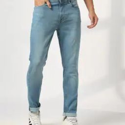Men Mid-Wash Slim Fit Jeans-image-39