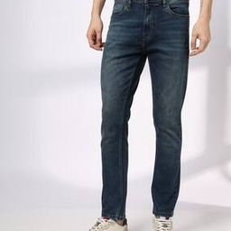 Men Mid-Wash Slim Fit Jeans-image-95