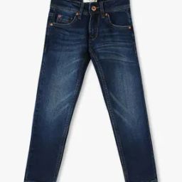 Boys Lightly Washed Slim Fit Jeans-image-16