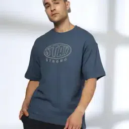 teamspirit Men Printed Oversized Fit Crew-Neck T-Shirt-picture-48