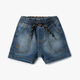 Boys Mid-Wash Regular Fit Shorts-picture-35