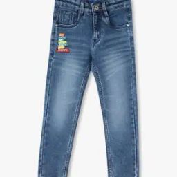 Boys Mid-Wash Regular Fit Jeans-picture-15