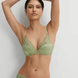 marks & spencer Women Embroidered Wired Plunge Bra-picture-29