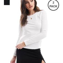 Women Pack of 2 Slim Fit Round-Neck T-Shirts-image-63