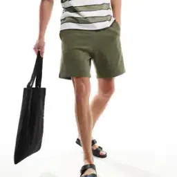Men Slim Fit Shorts with Drawstring waistband-picture-29