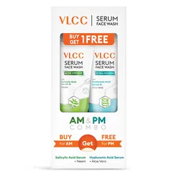 VLCC Acne Defense & Hydra Nourish Serum Face Wash AM & PM Combo,  150 ml  with Neem & Aloe Vera -17