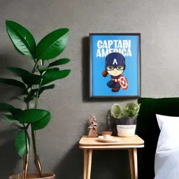 eazywagon Blue Wood Animated Captain America Frame-picture-22