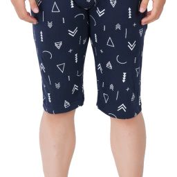 Geometric Print Men Three Fourths-7