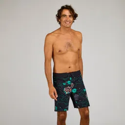 olaian Men Surfing boardshorts 500 19" PARADISE BLACK-picture-16