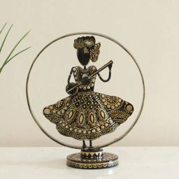 vedas Anushree Black & Gold Iron Showpiece-picture-34