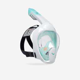 Kids’ Easybreath snorkelling surface mask XS (ages 6-10) NO BAG aquamarine green-image-28