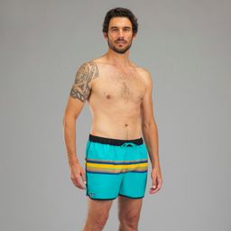Men Surfing short eco boardshorts 100 SUNSTRIPE GREEN-image-32