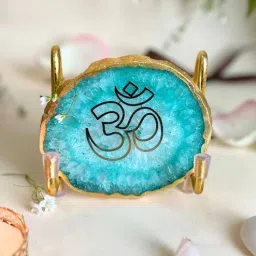 home arte OM Metal Holder with Green Agate-picture-36