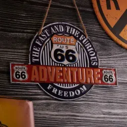 eazywagon Multicolor Metal Adventure Route Wall Hanging-picture-26