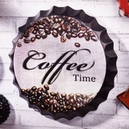 eazywagon Multicolor Metal Coffee Time Wall Decor-picture-25