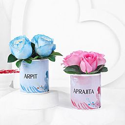 Blushing Roses In Personalised Couple Mugs-image-41