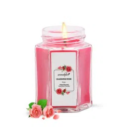 aromahpure Rose Aroma Pink Soy Wax Scented Candle-picture-27