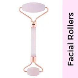 nykaa tools & accessories Nykaa Rose Quartz Face Massage Roller - Best Used With Serums & Oils for Radiant, Relaxed Skin-picture-2