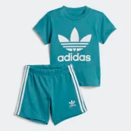 adidas trefoil shorts tee set kids originals kids originals-picture-0