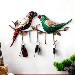 Parrot Multicolour Iron Key Holder by Craft Tree-picture-11