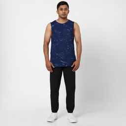 Men Gym Stringers Tank Top Blue-image-51
