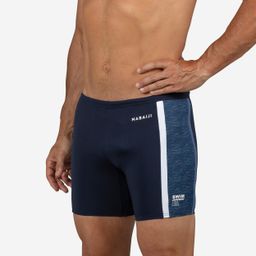 Men Swimming Jammer with inner mesh lining Blue/White-image-11