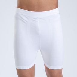 Adult Compression Shorts Groin Guard Compatible White-image-88