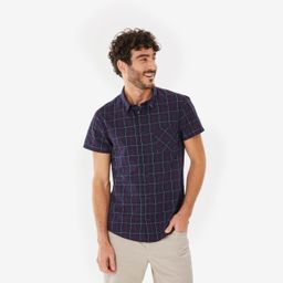 Men’s hiking shirt, NH100 SS - Blue-picture-27
