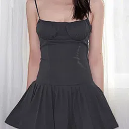 StyleCast x Revolte Women Shoulder Straps Fit & Flare Mini Dress-image-24