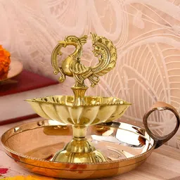 The Spiritual Living Peacock Diya-picture-28