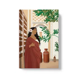Gathari A5 Notebook Diary With 200 Pages Unruled, Aesthetic Designer Diary For Daily Use-picture-5